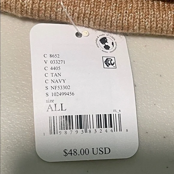 Free People Brown Beanie with Patches - Picture 3 of 4